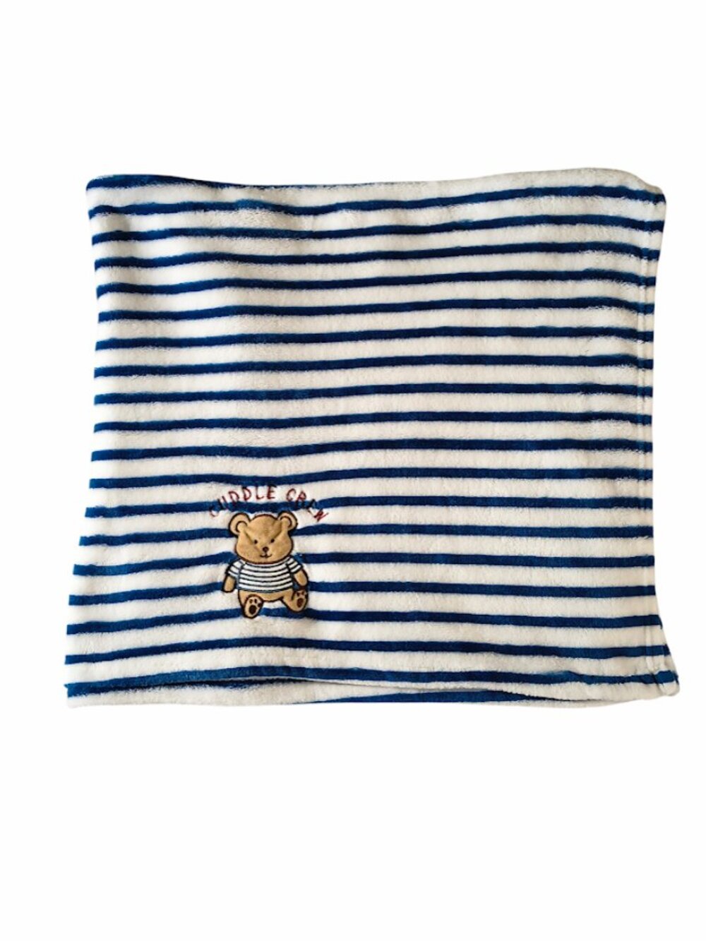 Duck Duck Goose Cuddle Crew Bear Striped Lovey Security Blanket 30" X 38"